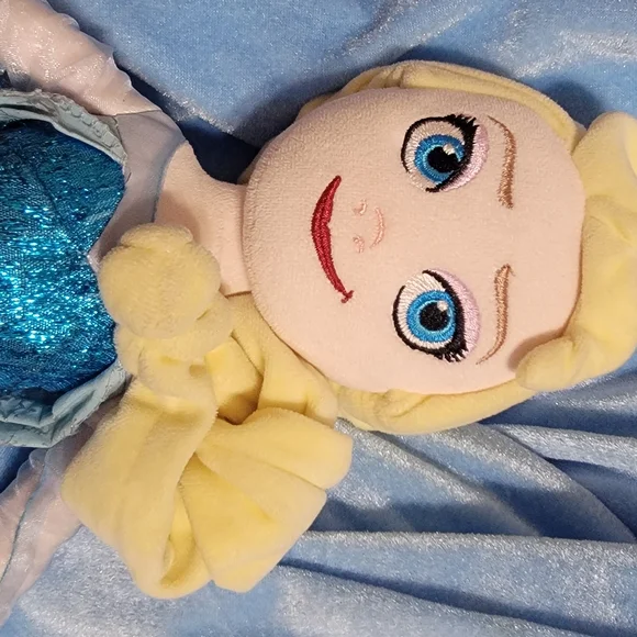 Girls Disney Frozen Elsa Plush Doll & Princess Costume Dress Dress-Up Play Lot - Picture 12 of 12